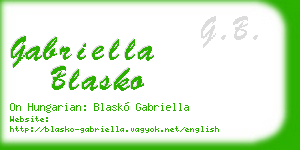 gabriella blasko business card